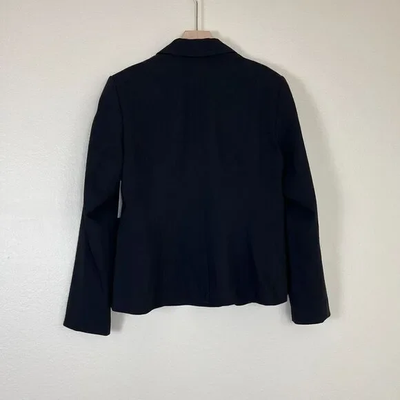 Boston Proper Women's Size 18 Jet Black Beyond Travel Classic Boyfriend Blazer - Picture 3 of 14